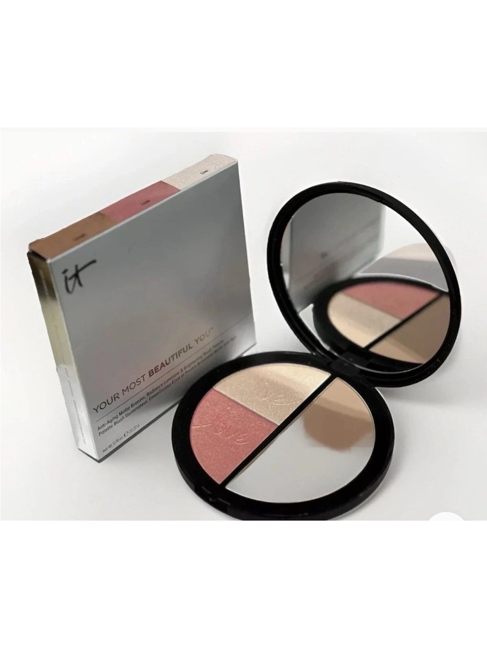 It Cosmetics Your Most Beautiful You Bronzer, Luminizer & Blush Palette NIB
